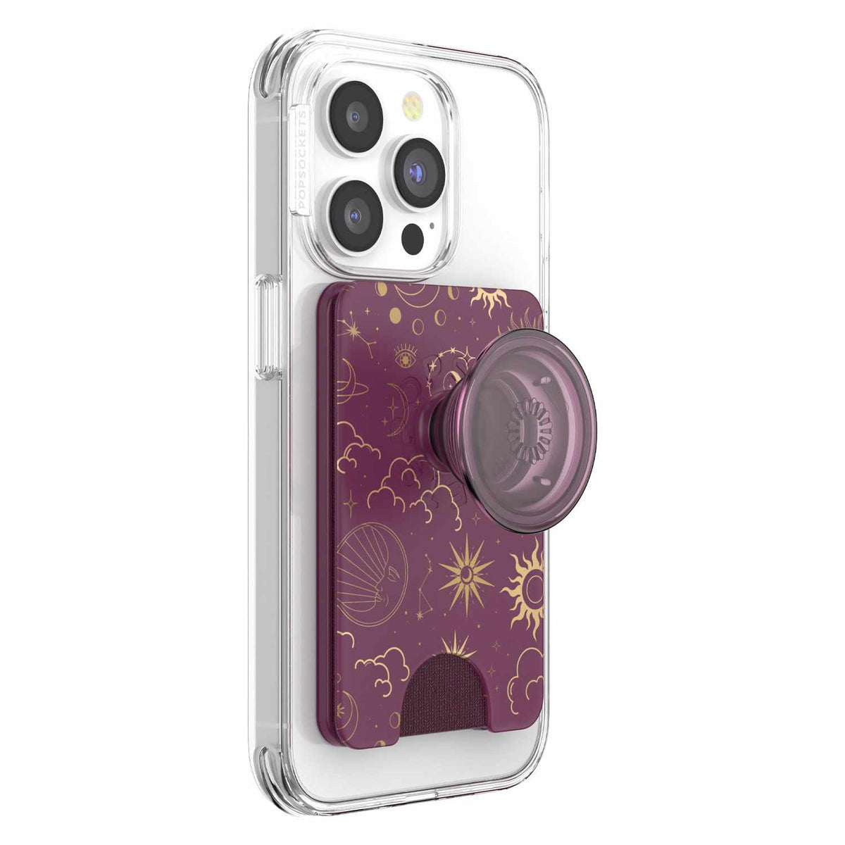 PopSockets PopWallet+ for MagSafe with Adapter Celestial Mauve