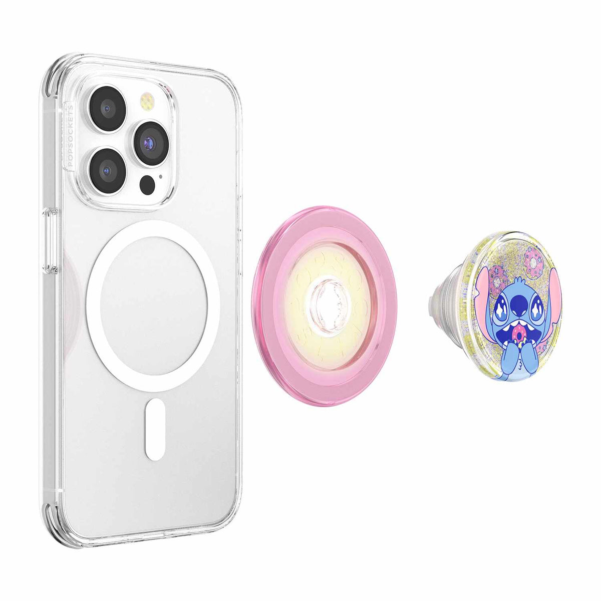 PopSockets PopGrip for MagSafe Round with Adapter Ring Tidepool Stitch Snacks