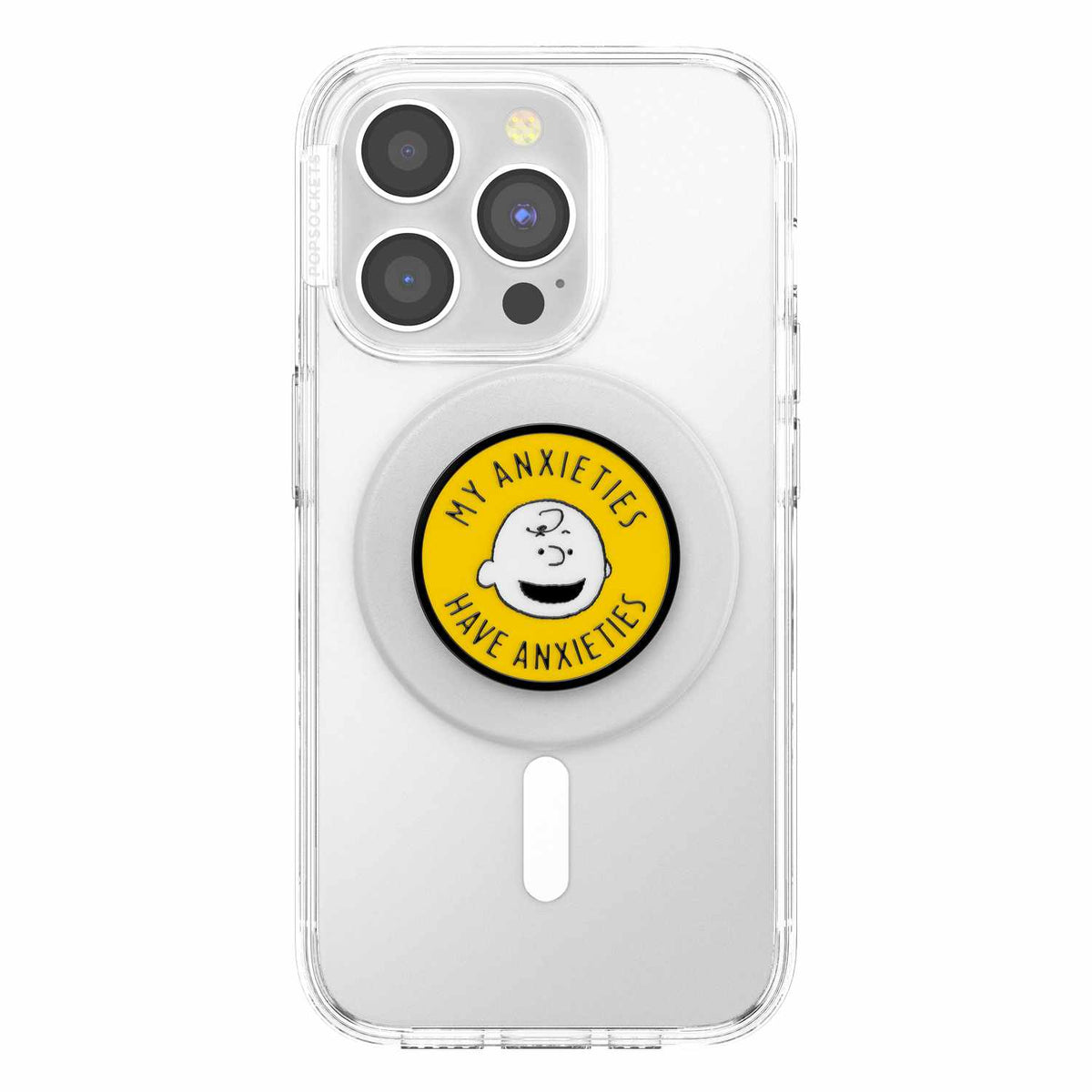 PopSockets PopGrip for MagSafe Round with Adapter Ring Enamel My Anxieties Have Anxieties