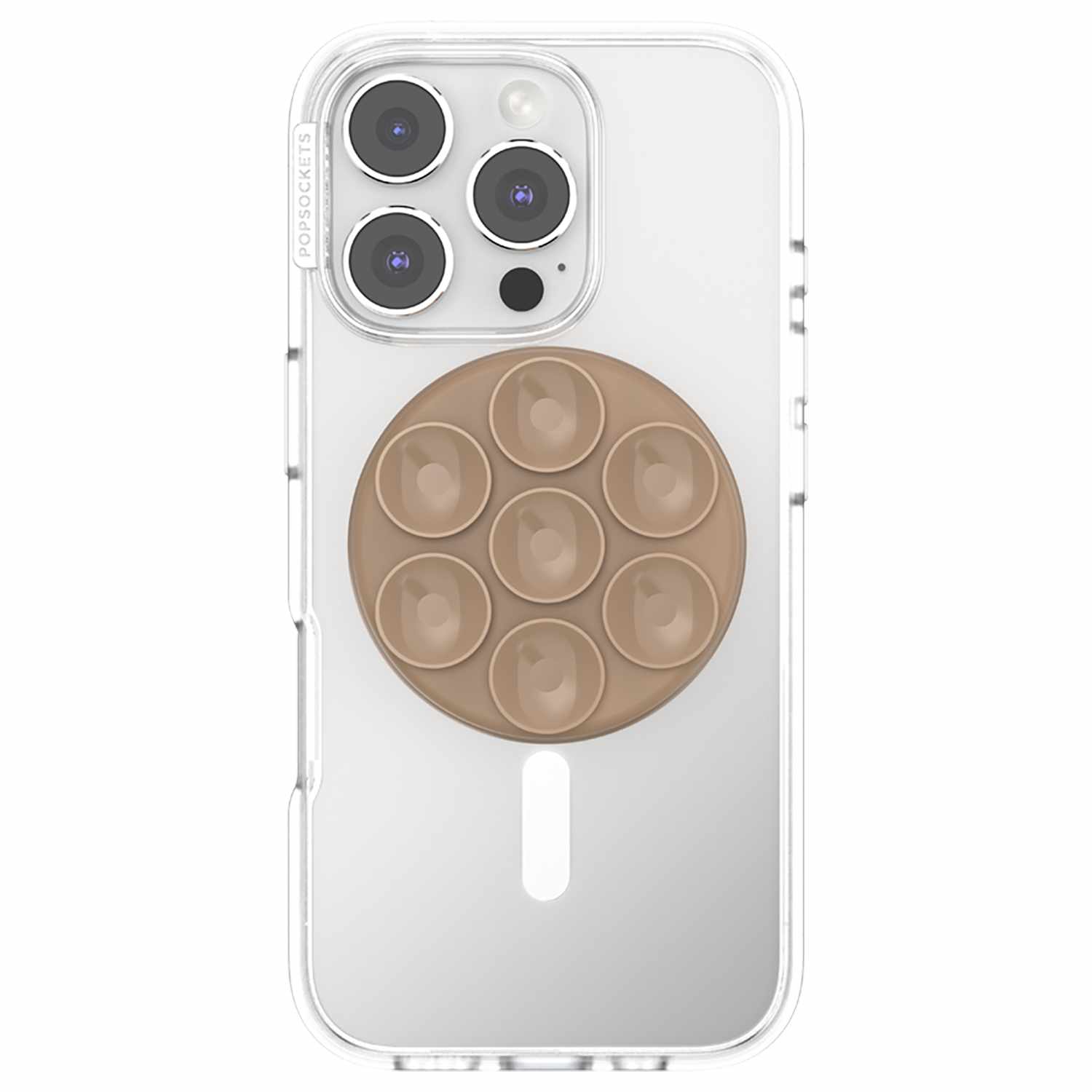 PopSockets PopGrip Suck-Up for MagSafe Round with Adapter Latte Beige