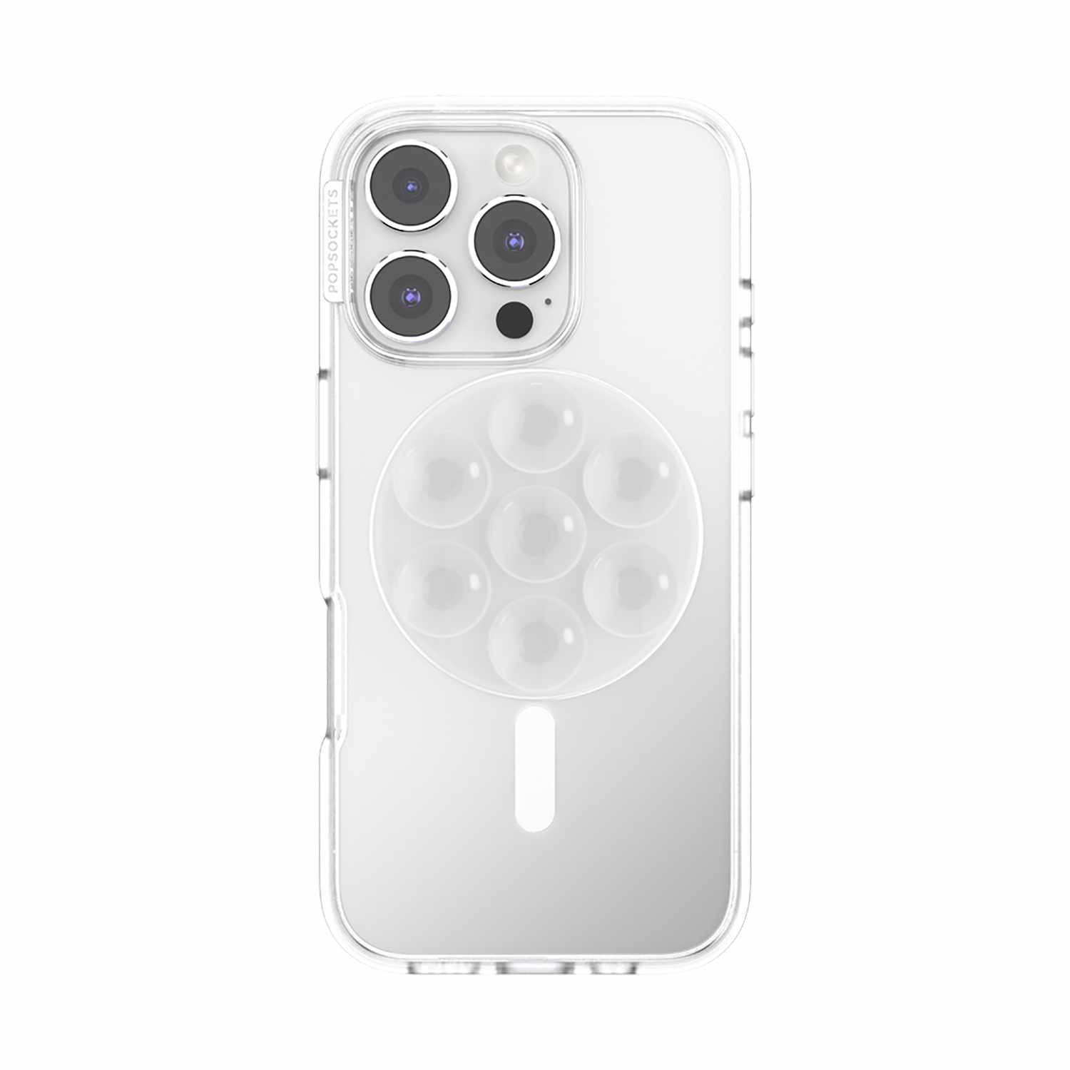 PopSockets PopGrip Suck-Up for MagSafe Round with Adapter Clear
