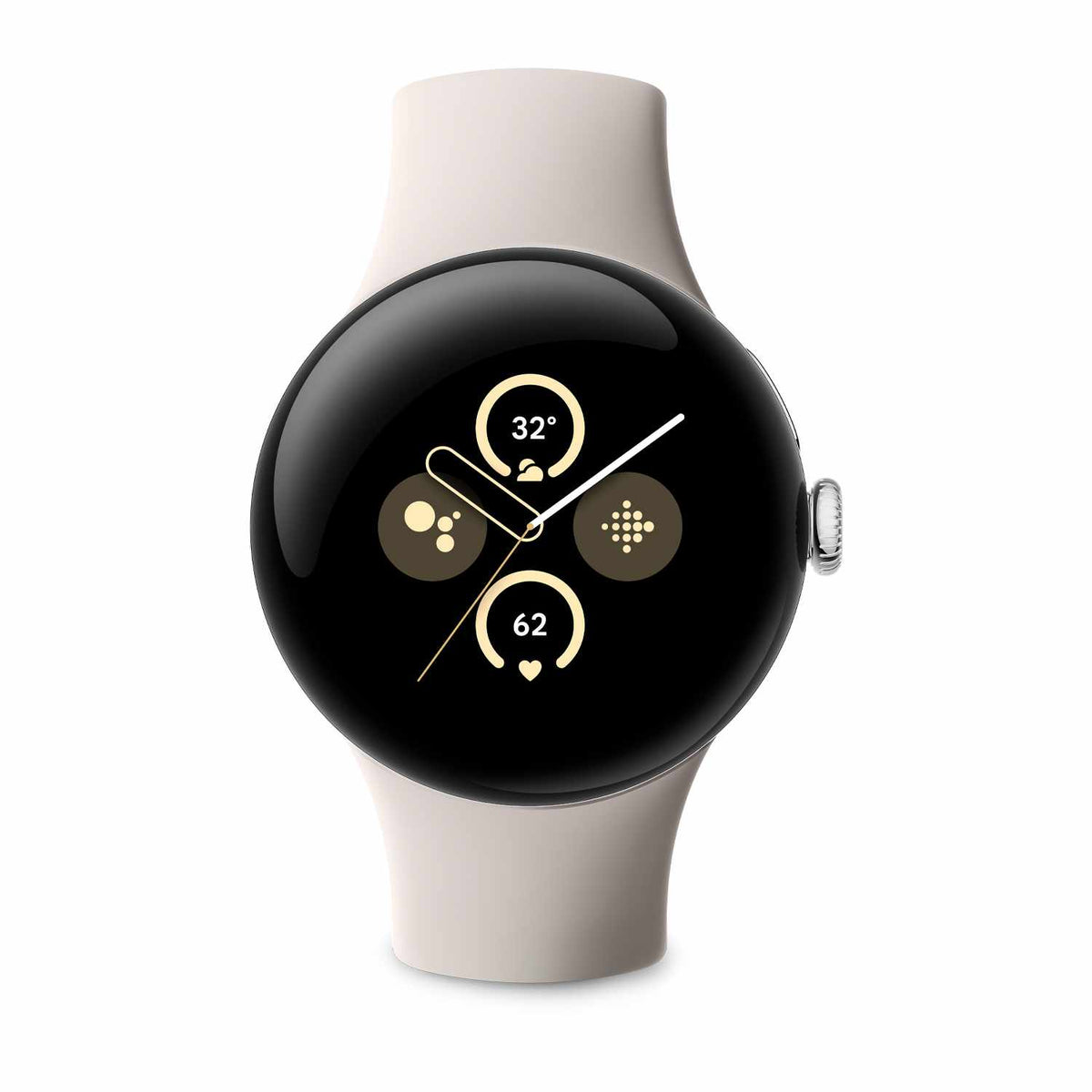 Google GA05031US Pixel Watch 2 Silver/Porcelain
