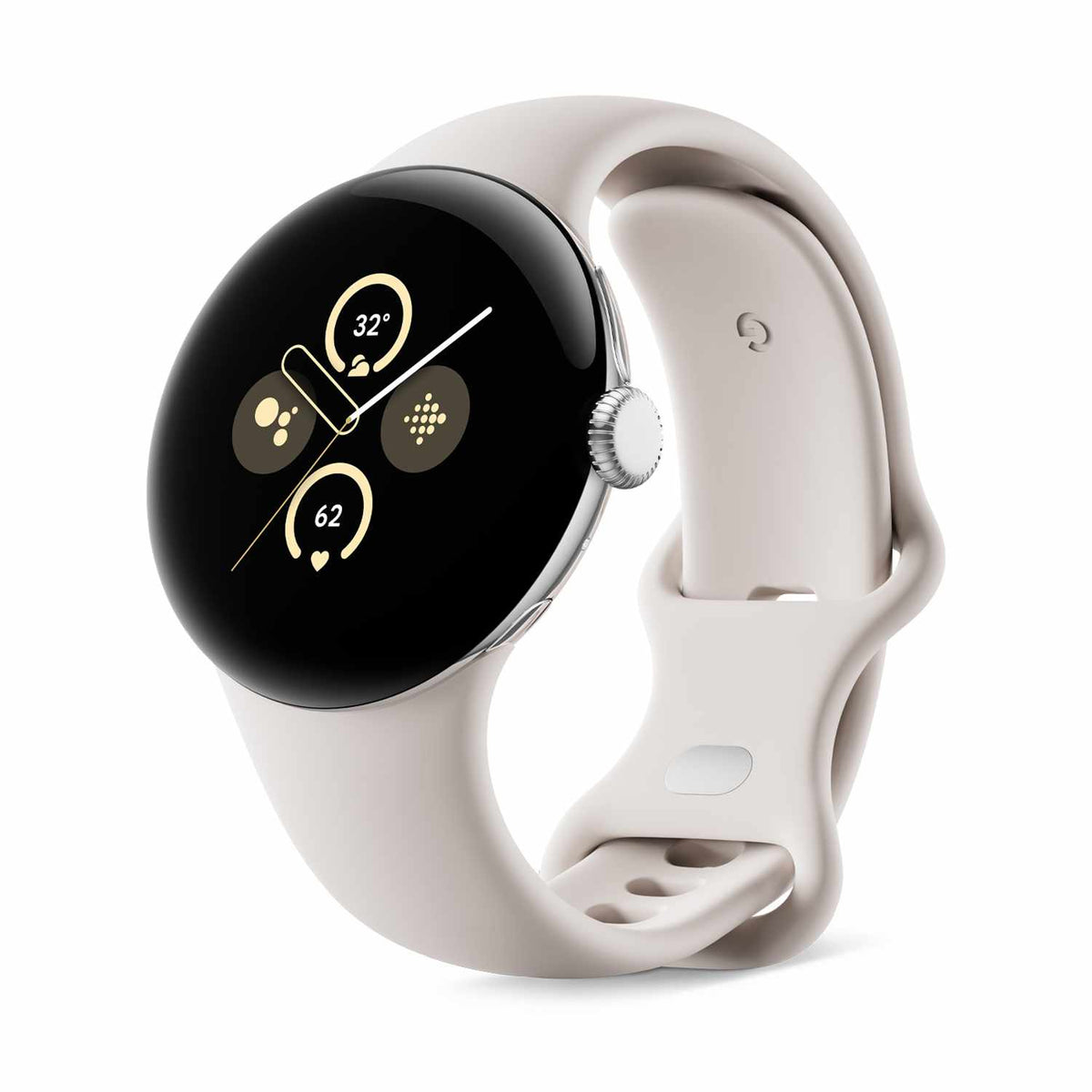 Google GA05031US Pixel Watch 2 Silver/Porcelain