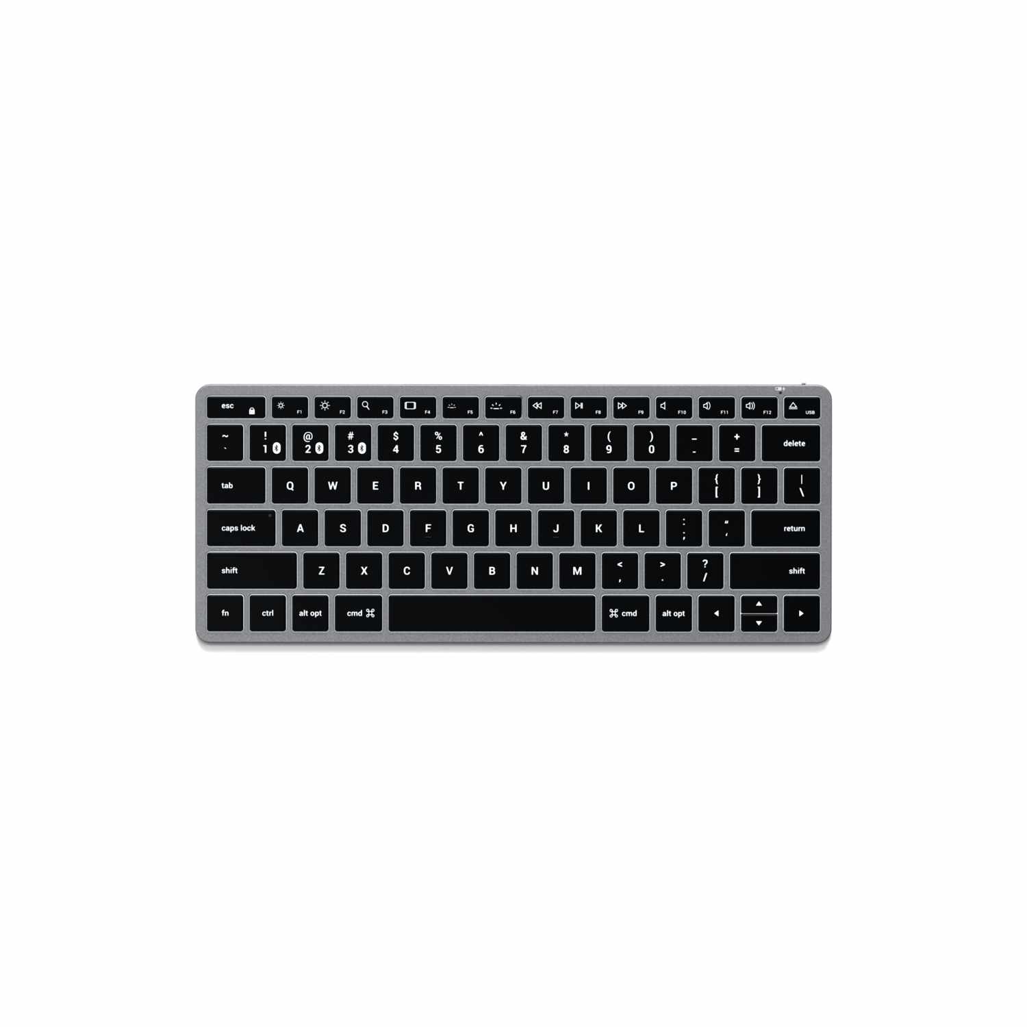 Satechi Slim X1 Backlit Bluetooth Keyboard Space Gray Grey