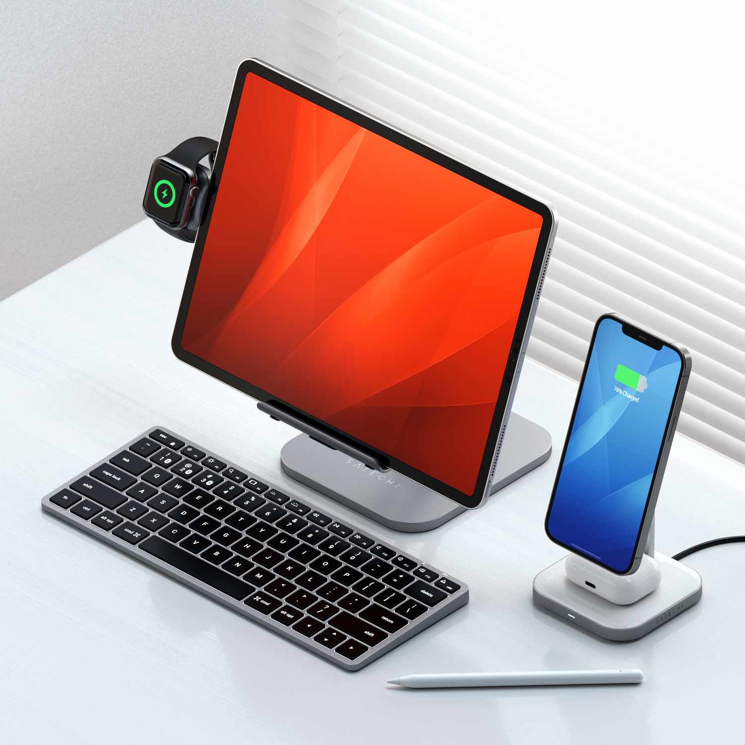 Satechi Slim X1 Backlit Bluetooth Keyboard Space Gray Grey