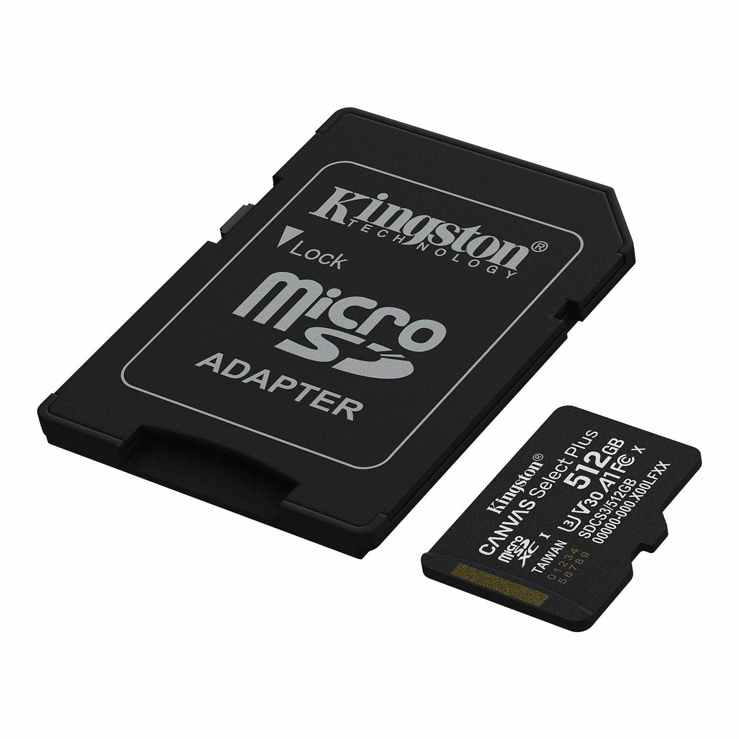 Kingston 512GB microSDXC Canvas Select Plus Gen3 150MB/s A1 Card withAdapter
