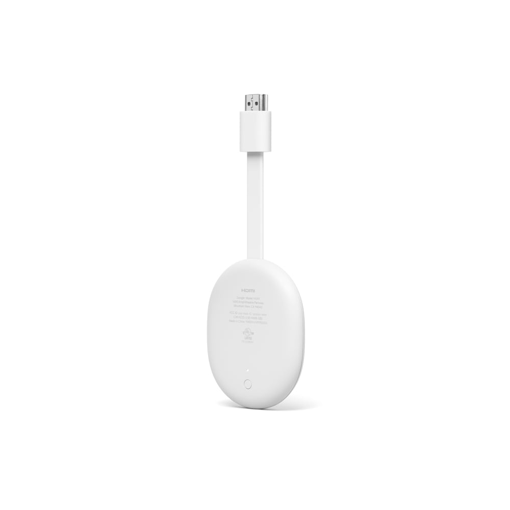 Google GA01919CA Chromecast with Google TV (4K) 2020 Snow