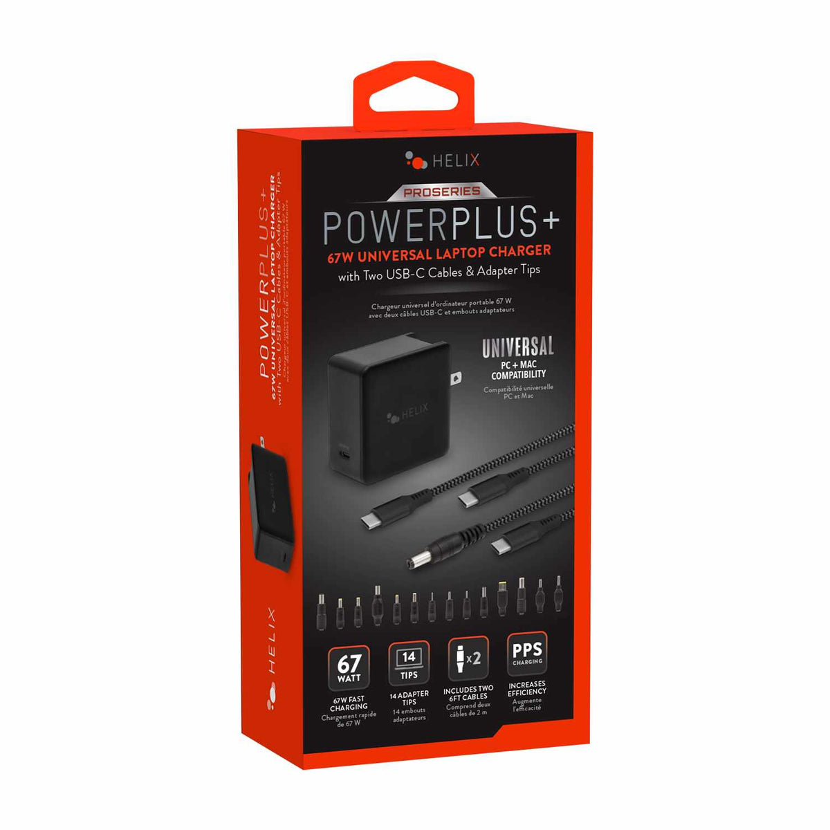 Helix/Retrak USB-C to USB-C 65W Cable Black