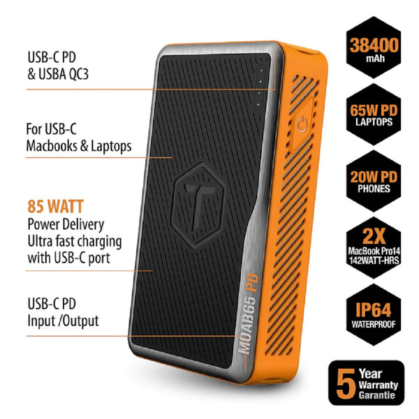 ToughTested - Moab 65 Rugged Portable Laptop Power Pack