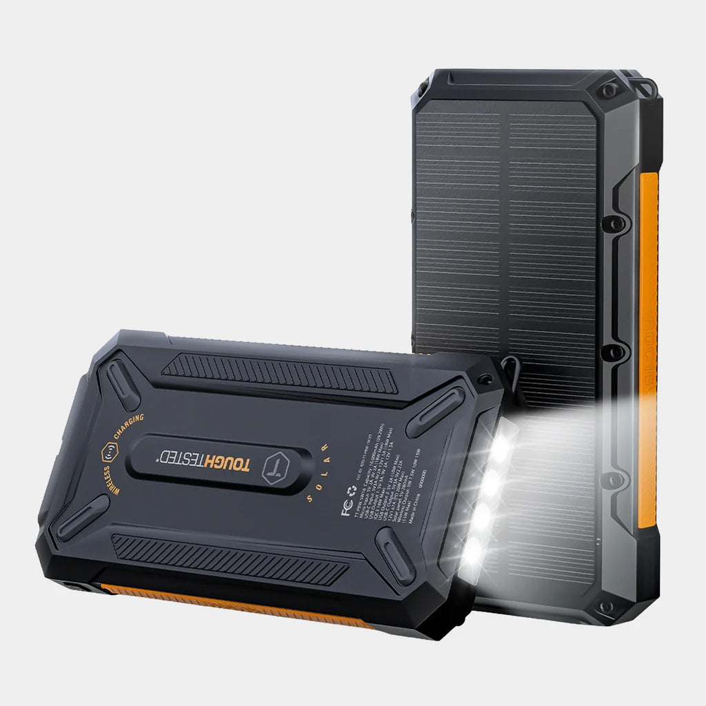 ToughTested - 16,000 MAH Solar Charger & Wireless Portable Power Bank - ROC16