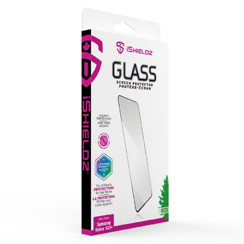 iShieldz - Tempered Glass Screen Protector for Samsung S23+ (Non-Fingerprint Sensor Compatible)
