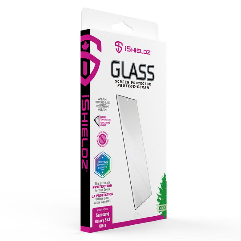 iShieldz - Tempered Glass Screen Protector For Samsung S23 Ultra (Non-Fingerprint Sensor Compatible)