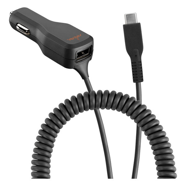 Ventev - Car Charger USB-C 4A with Extra USB Black - Beyond Wireless Inc. Canada