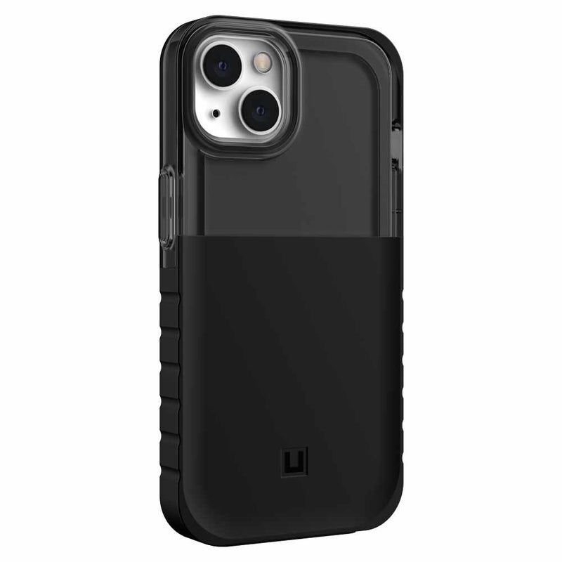 Back view of black UAG protective case.