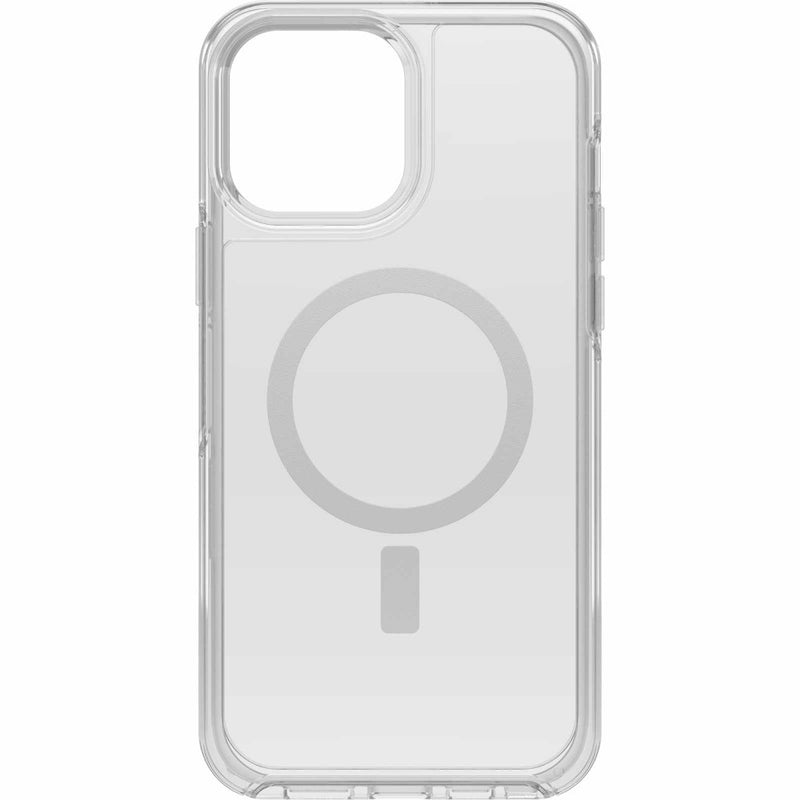 Back view of clear Otterbox protective case.