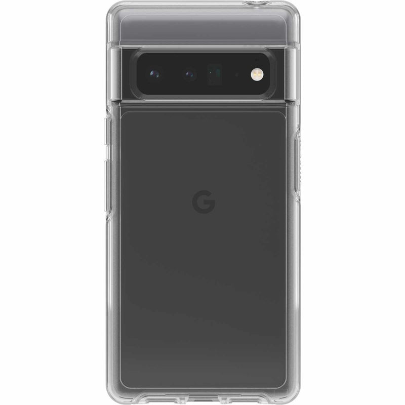 Otterbox clear Symmetry case for the Google Pixel 6 Pro.