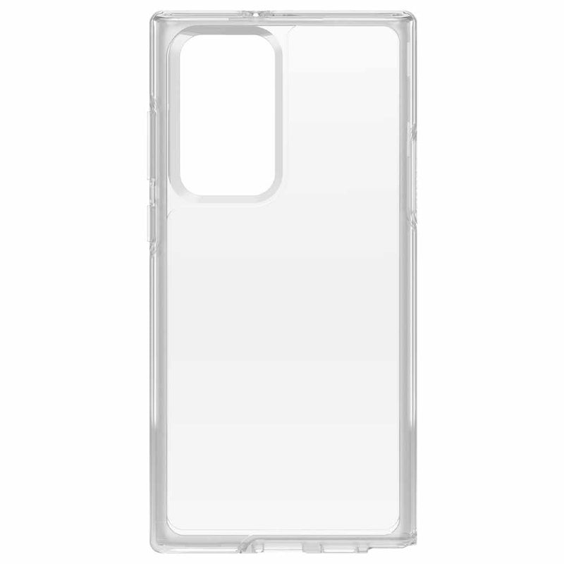 Otterbox clear symmetry case for the Samsung Galaxy S22 Ultra.