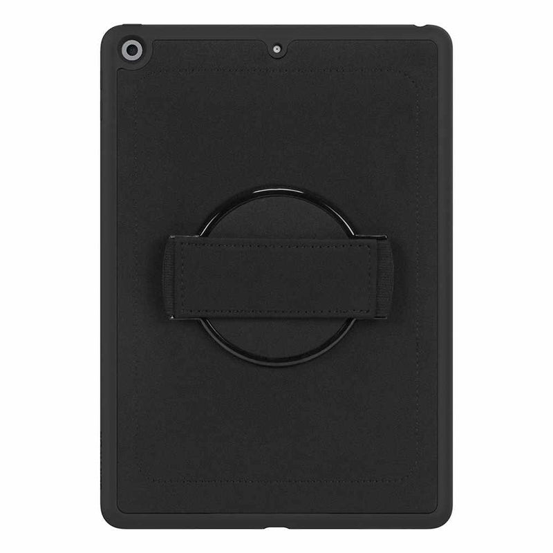 Back view of Griffin Survivor AirStrap 360 Case Black for iPad 10.2 2020 8th Gen/iPad 10.2 2019.