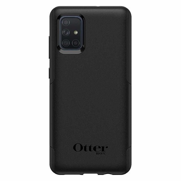 Back view of Otterbox Commuter Lite Protective Black Case for Samsung Galaxy A71 #color_black