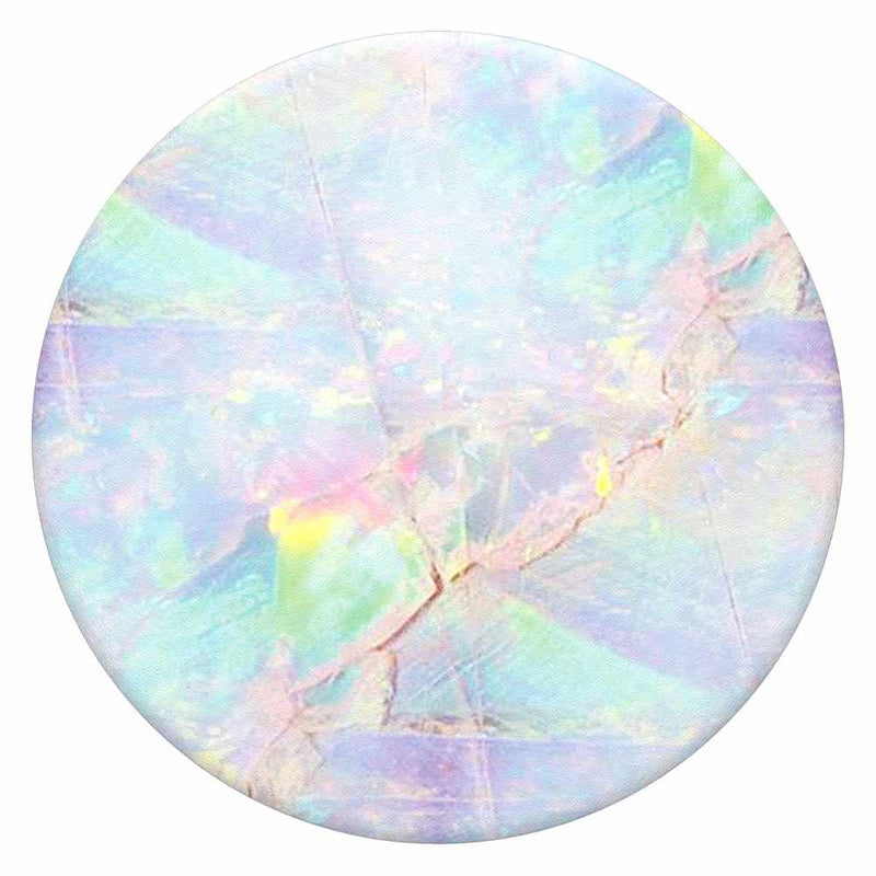 Phone Grip with an opal style, from the top view.